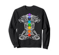 Yoga Lotus Pose Chakras Mandala Sweatshirt - Novelty Apparel Unisex - T-Shirt, Sweatshirt, Hoodie