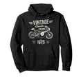 Born 1975 50Th Birthday Motorbike Hoodie - Graphic Print Men Women - T-Shirt, Sweatshirt, Hoodie