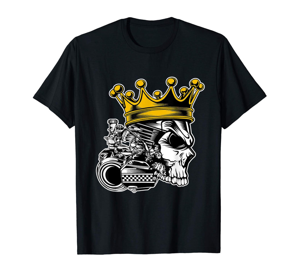 Oldschool Biker Shovelhead Motorcycle T-Shirt - Minimalist Print Unisex - T-Shirt, Sweatshirt, Hoodie