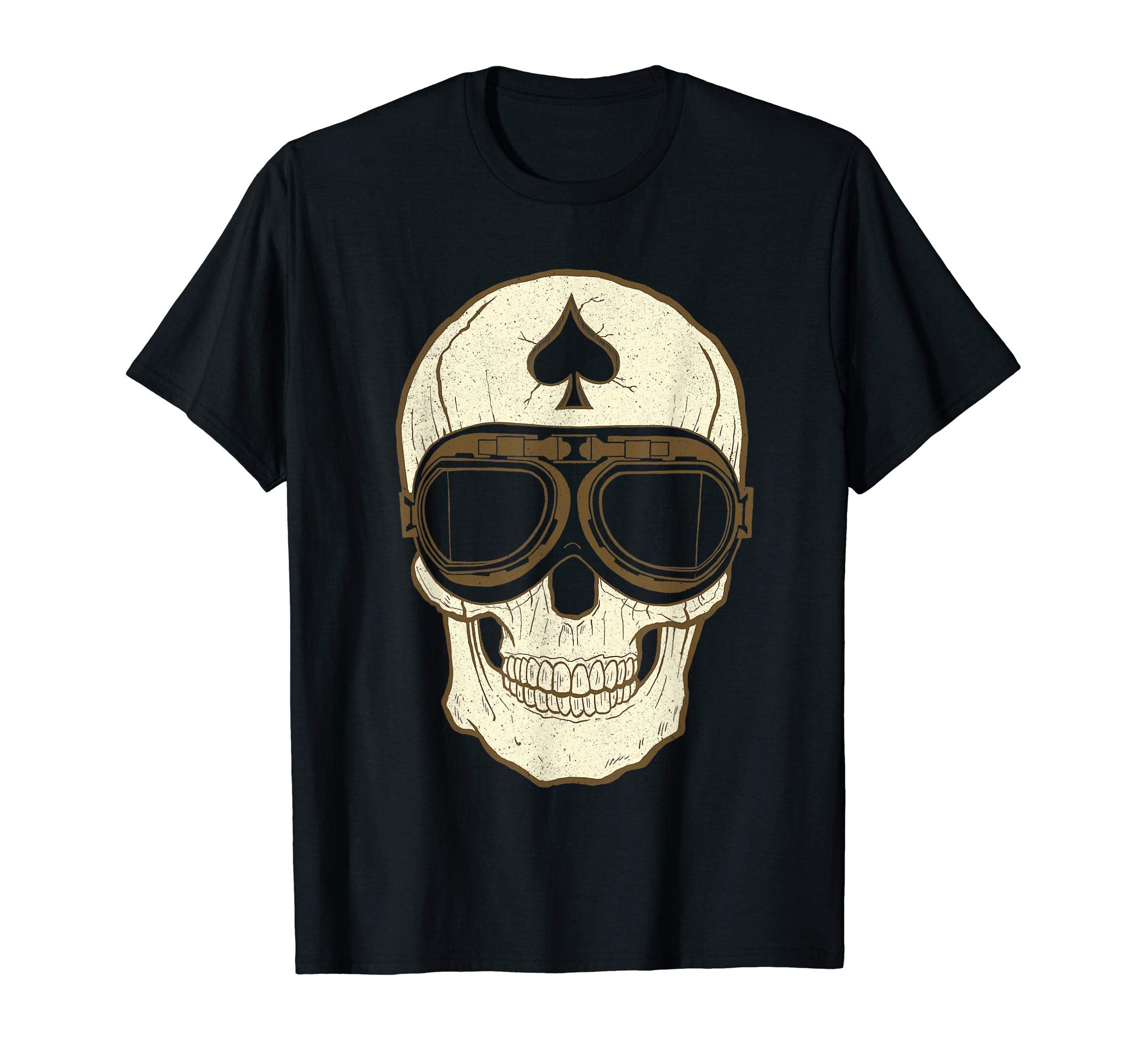 Skull Cafe Racer T-Shirt - Unique Graphic Men Women - T-Shirt, Sweatshirt, Hoodie