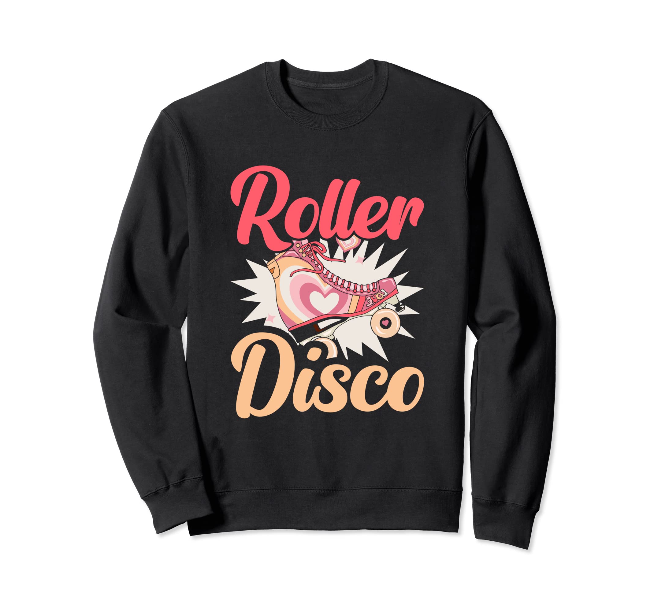 Roller Disco Roller Skater Skates Sweatshirt - Unique Graphic for Adults - T-Shirt, Sweatshirt, Hoodie