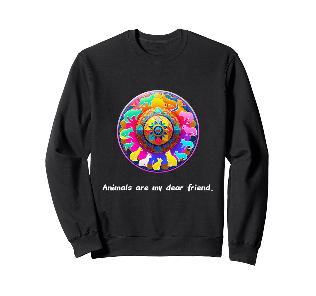 Animals Are My Best Friends Sweatshirt - Custom Art Print for Adults - T-Shirt, Sweatshirt, Hoodie