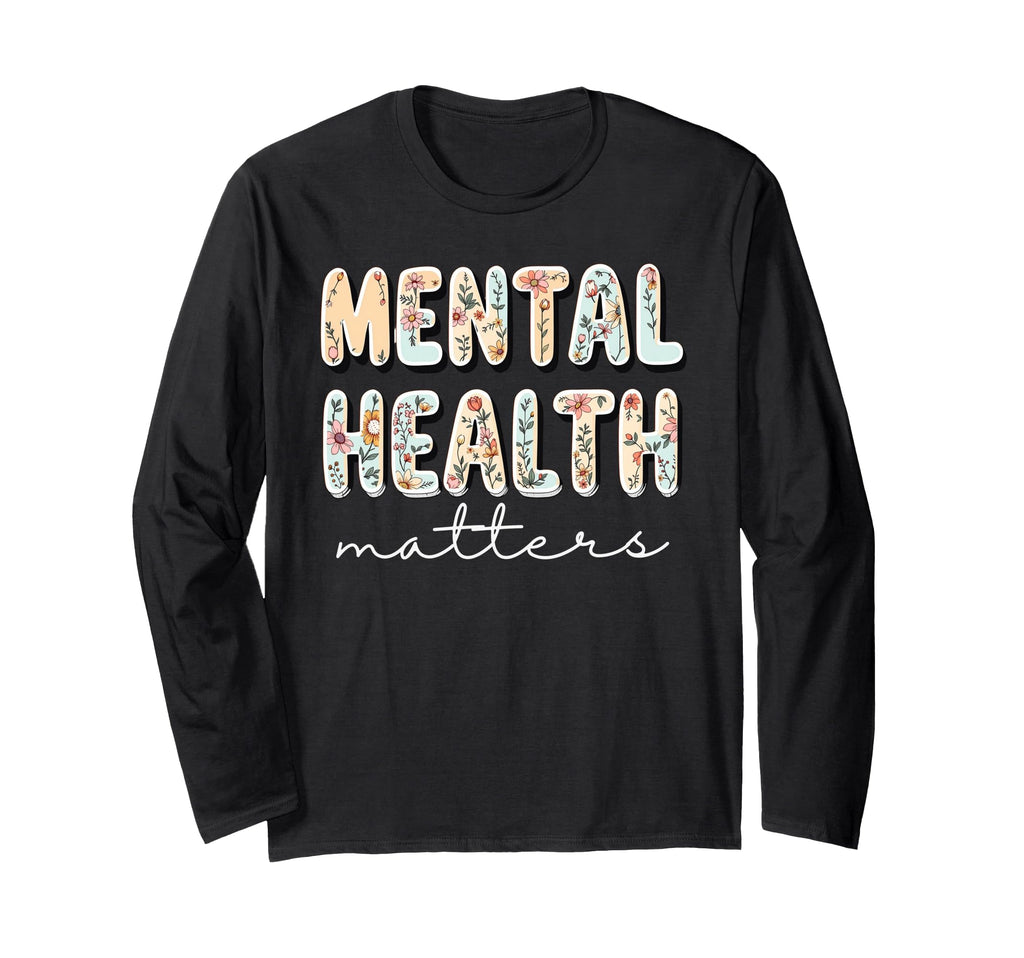 Mental Health Matters Human Brain T-Shirt - Minimalist Print Unisex - T-Shirt, Sweatshirt, Hoodie