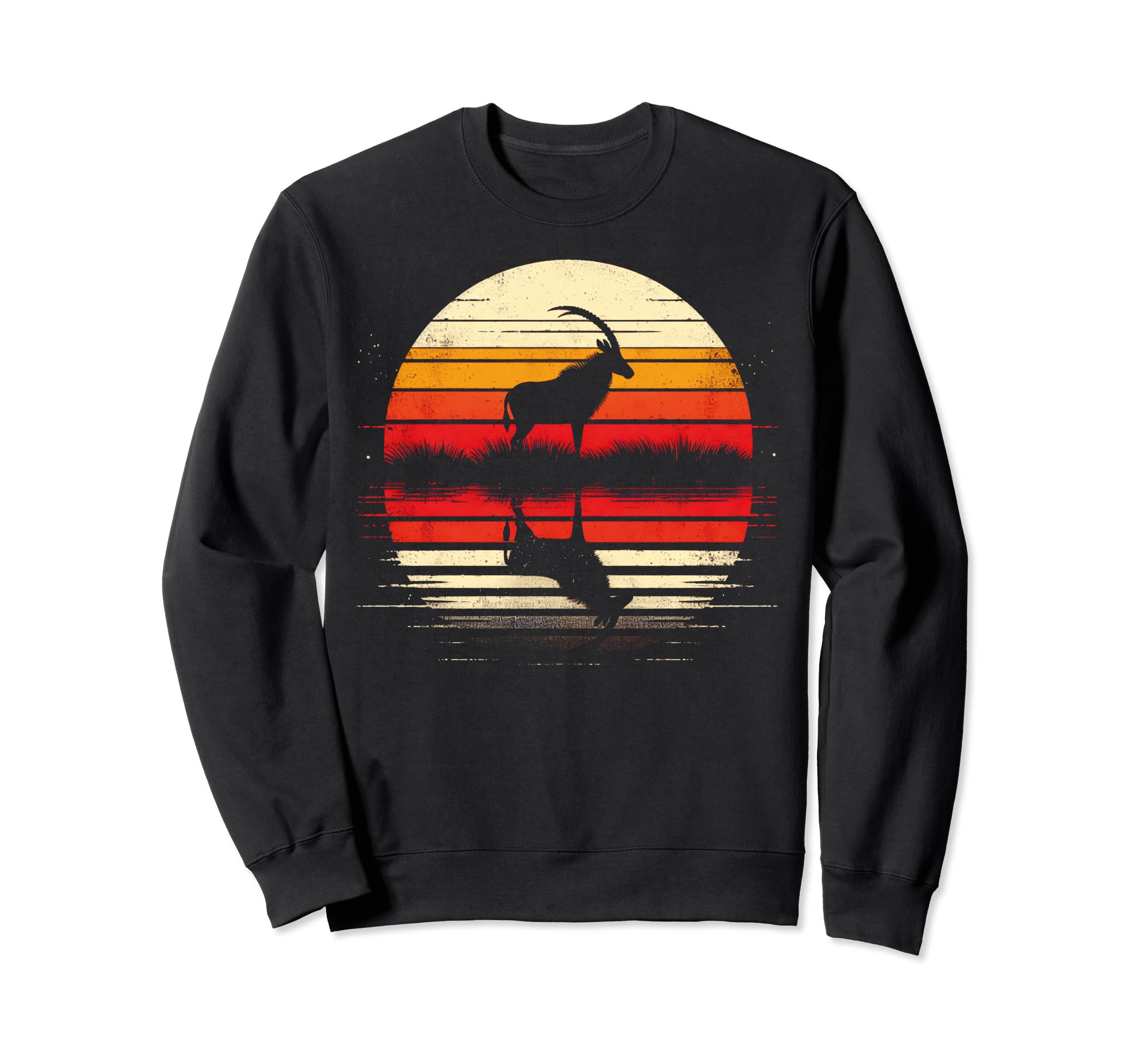 Roan Antelope Sunset Safari 70S Sweatshirt - Casual Everyday Wear Men Women - T-Shirt, Sweatshirt, Hoodie