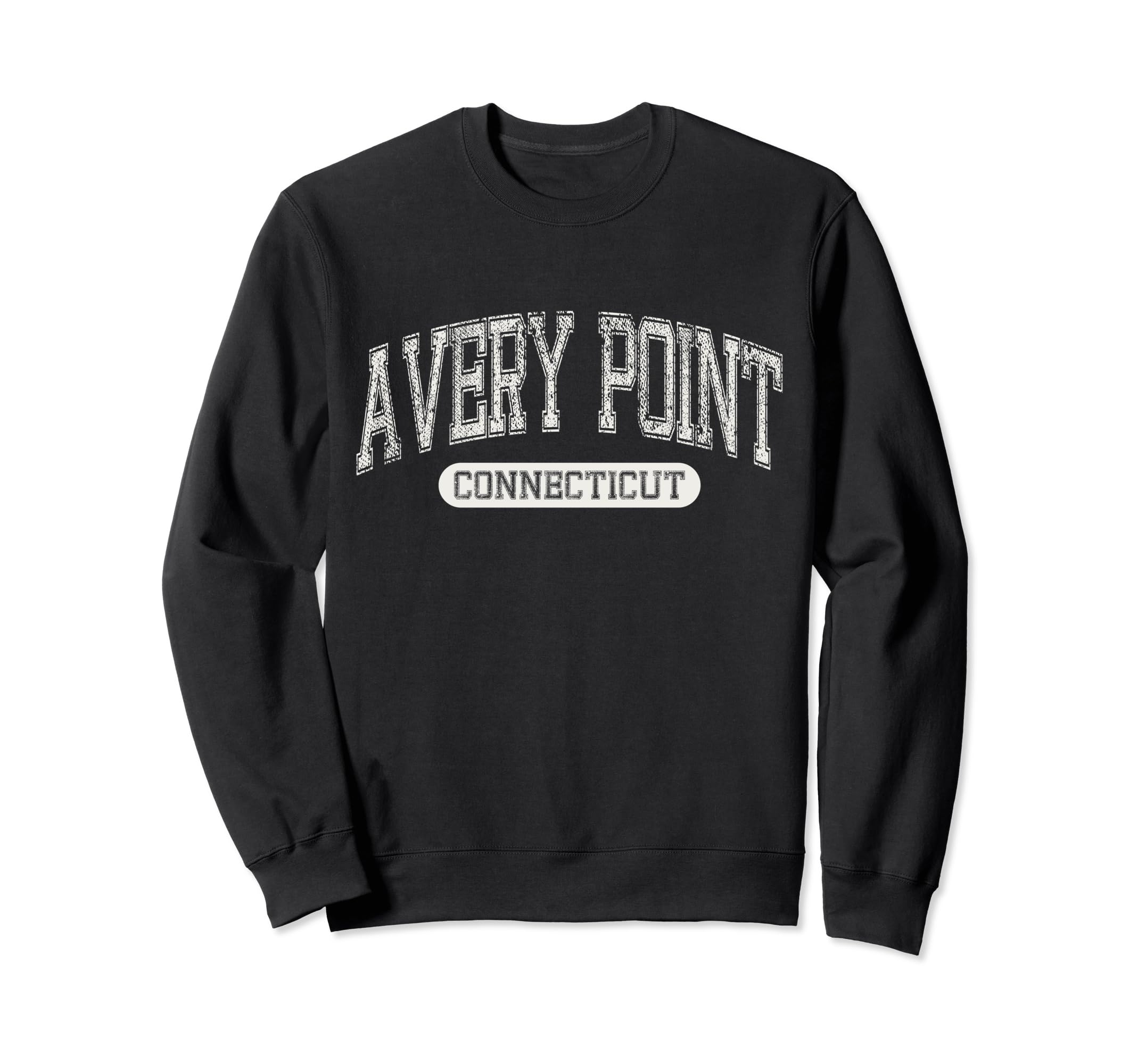 Avery Point Beach Ct Distressed Beach Sweatshirt - Streetwear Style Unisex - T-Shirt, Sweatshirt, Hoodie