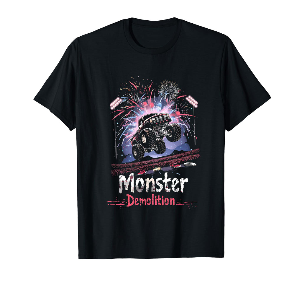 Monster Truck Demolition Car T-Shirt - Fun Novelty Design for Adults - T-Shirt, Sweatshirt, Hoodie