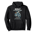 Built 44 Years Ago Motorcycle Biker Hoodie - Minimalist Print Men Women - T-Shirt, Sweatshirt, Hoodie