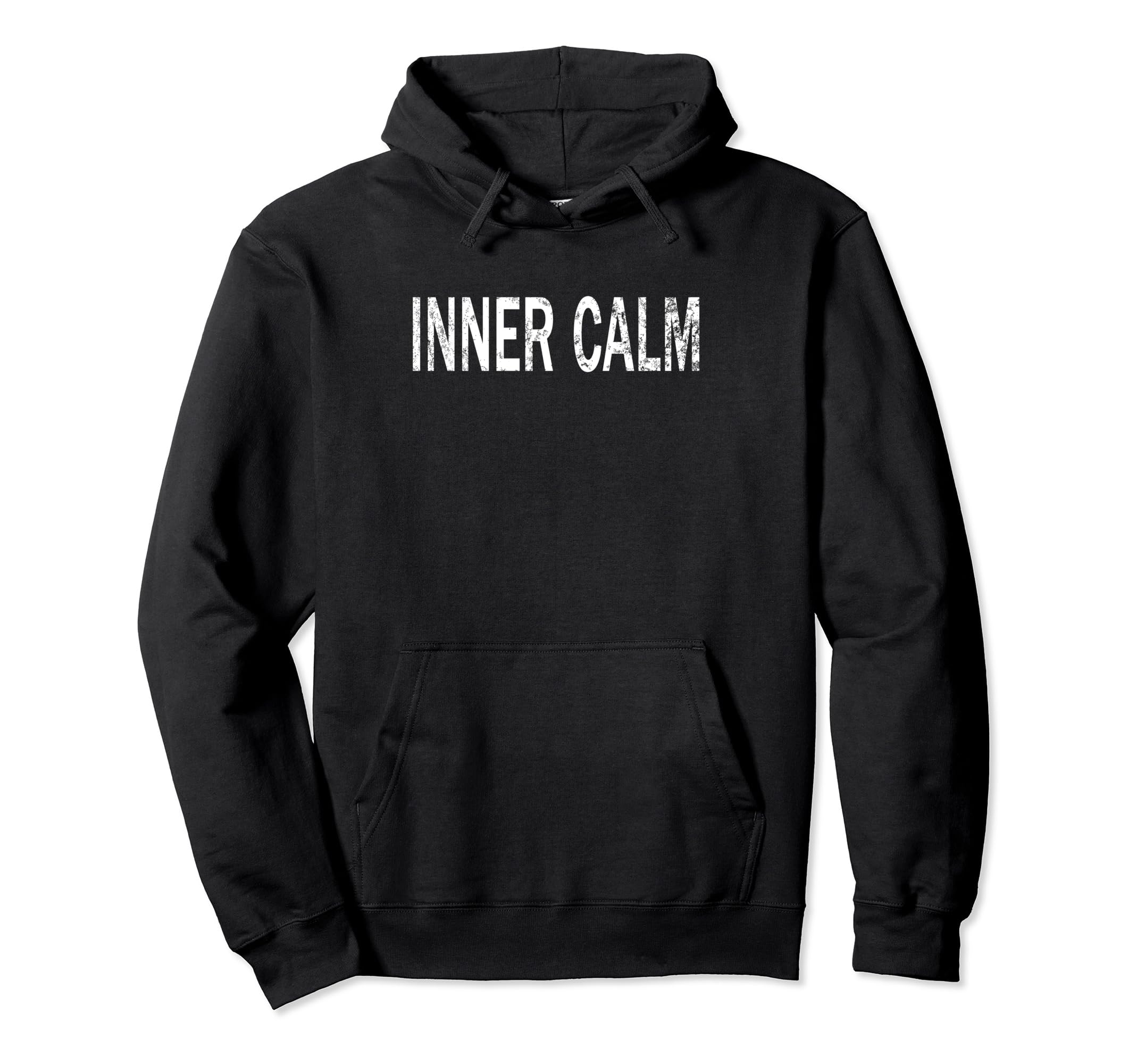 Inner Calm Distressed Mindfulness Hoodie - Graphic Print for Adults - T-Shirt, Sweatshirt, Hoodie