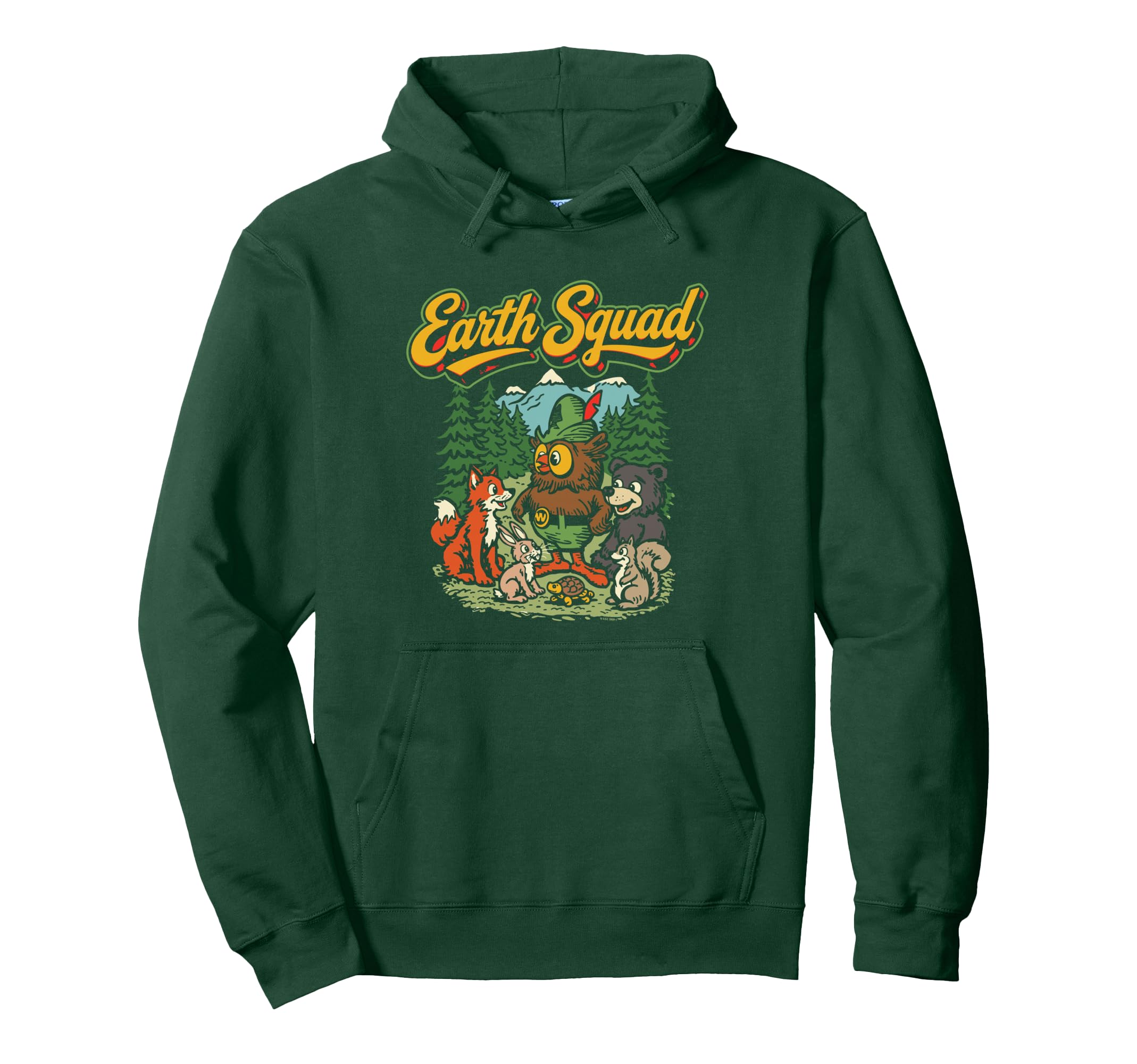 Earth Squad Woodsy Owl Give Hoot Hoodie - Streetwear Style for Adults - T-Shirt, Sweatshirt, Hoodie