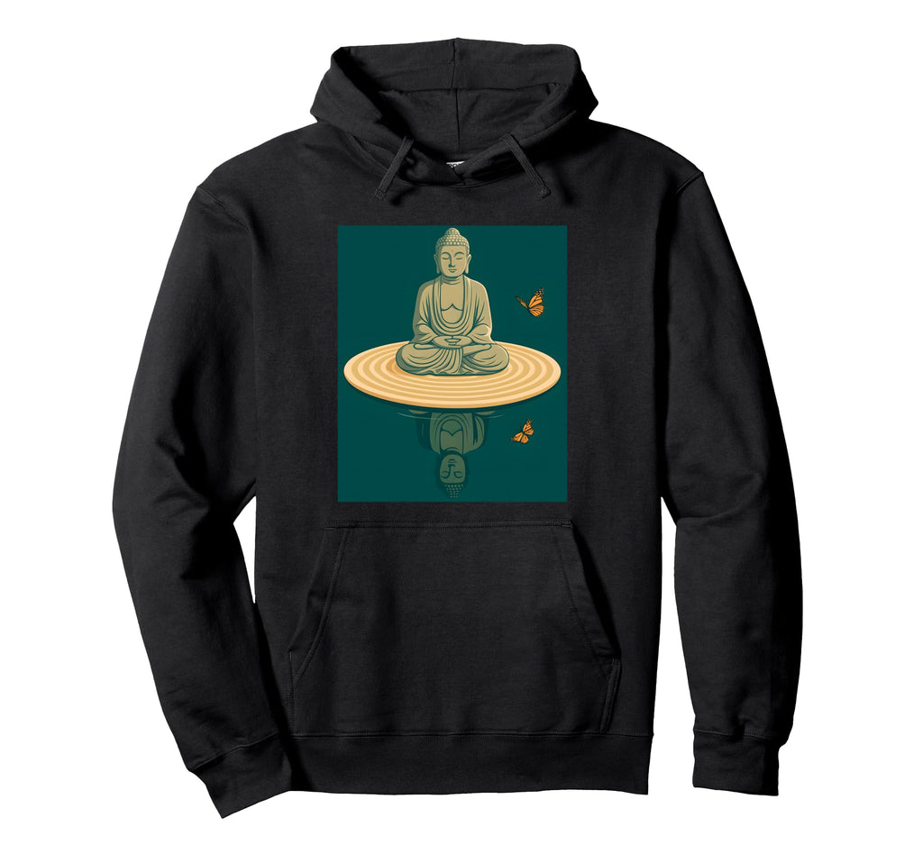 Zen Buddha Meditation Art Peaceful Hoodie - Novelty Apparel for Adults - T-Shirt, Sweatshirt, Hoodie