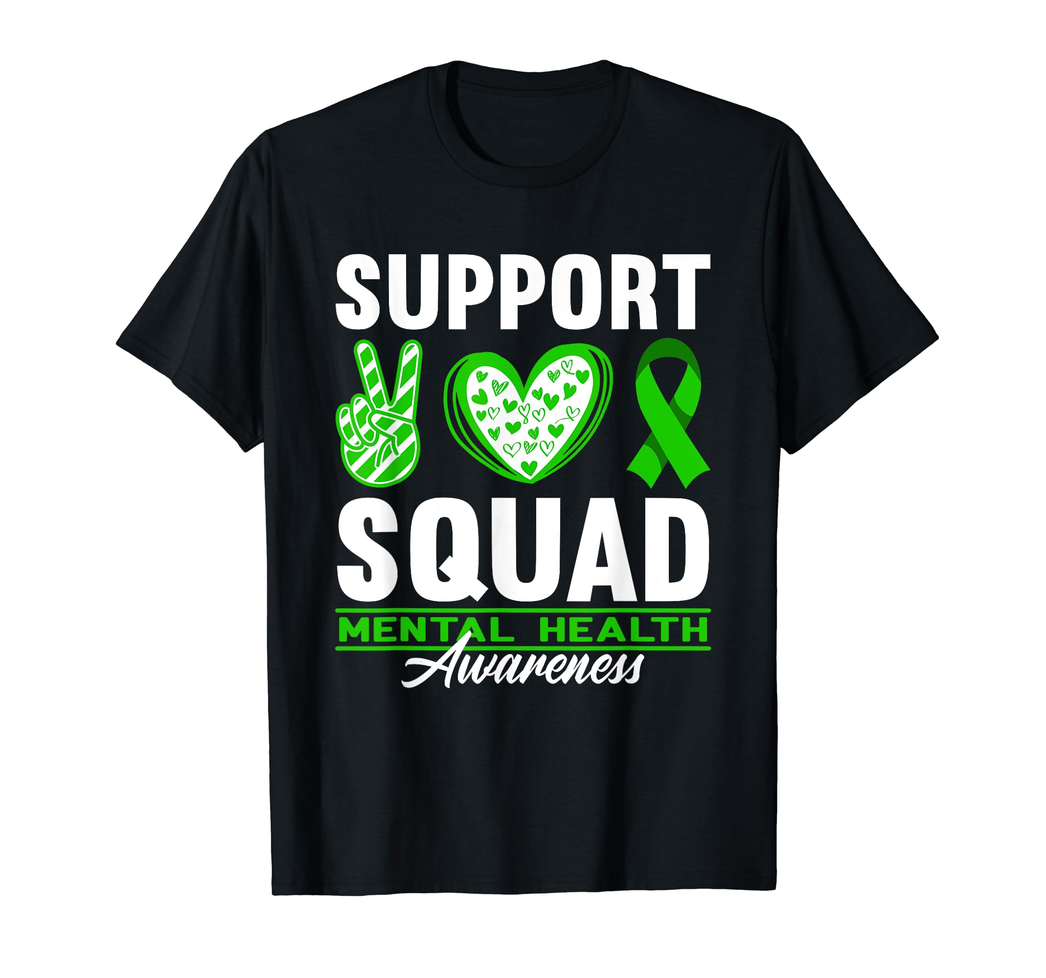 Support Awareness Squad I Depression T-Shirt - Custom Art Print Unisex - T-Shirt, Sweatshirt, Hoodie