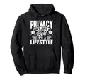 Antisocial Privacy Isnt Just Right Hoodie - Custom Art Print for Adults - T-Shirt, Sweatshirt, Hoodie