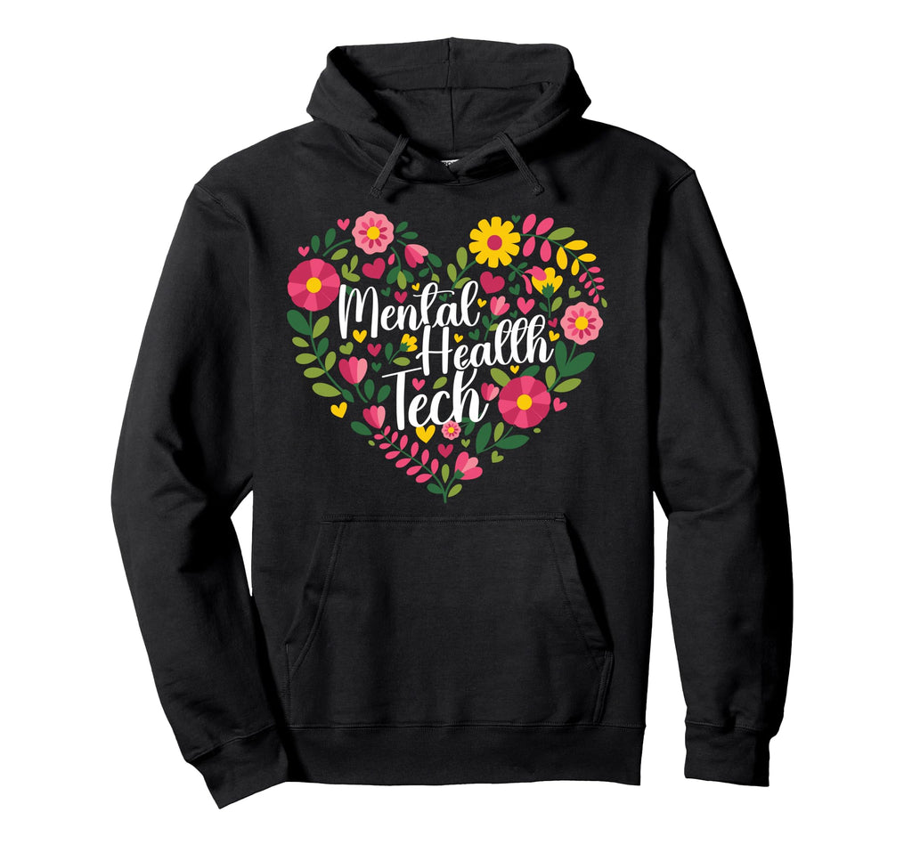 Mental Health Tech Heart Mental Health Hoodie - Graphic Print for Adults - T-Shirt, Sweatshirt, Hoodie