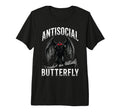Antisocial Butterfly Tri Blend T-Shirt - Trendy Graphic for Adults - T-Shirt, Sweatshirt, Hoodie