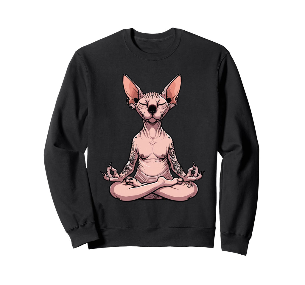 Meditation Sphynx Yoga Pose Sweatshirt - Casual Everyday Wear Unisex - T-Shirt, Sweatshirt, Hoodie