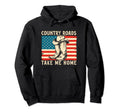 Country Roads Take Me Home Cowboy Western Hoodie - Graphic Print Men Women - T-Shirt, Sweatshirt, Hoodie