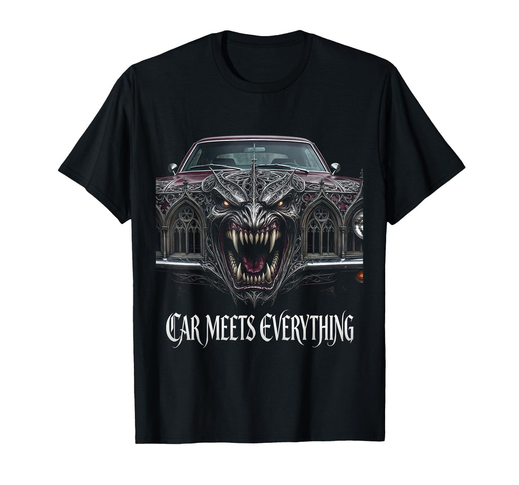 Car Meets Everything Automotive T-Shirt - Fun Novelty Design Men Women - T-Shirt, Sweatshirt, Hoodie