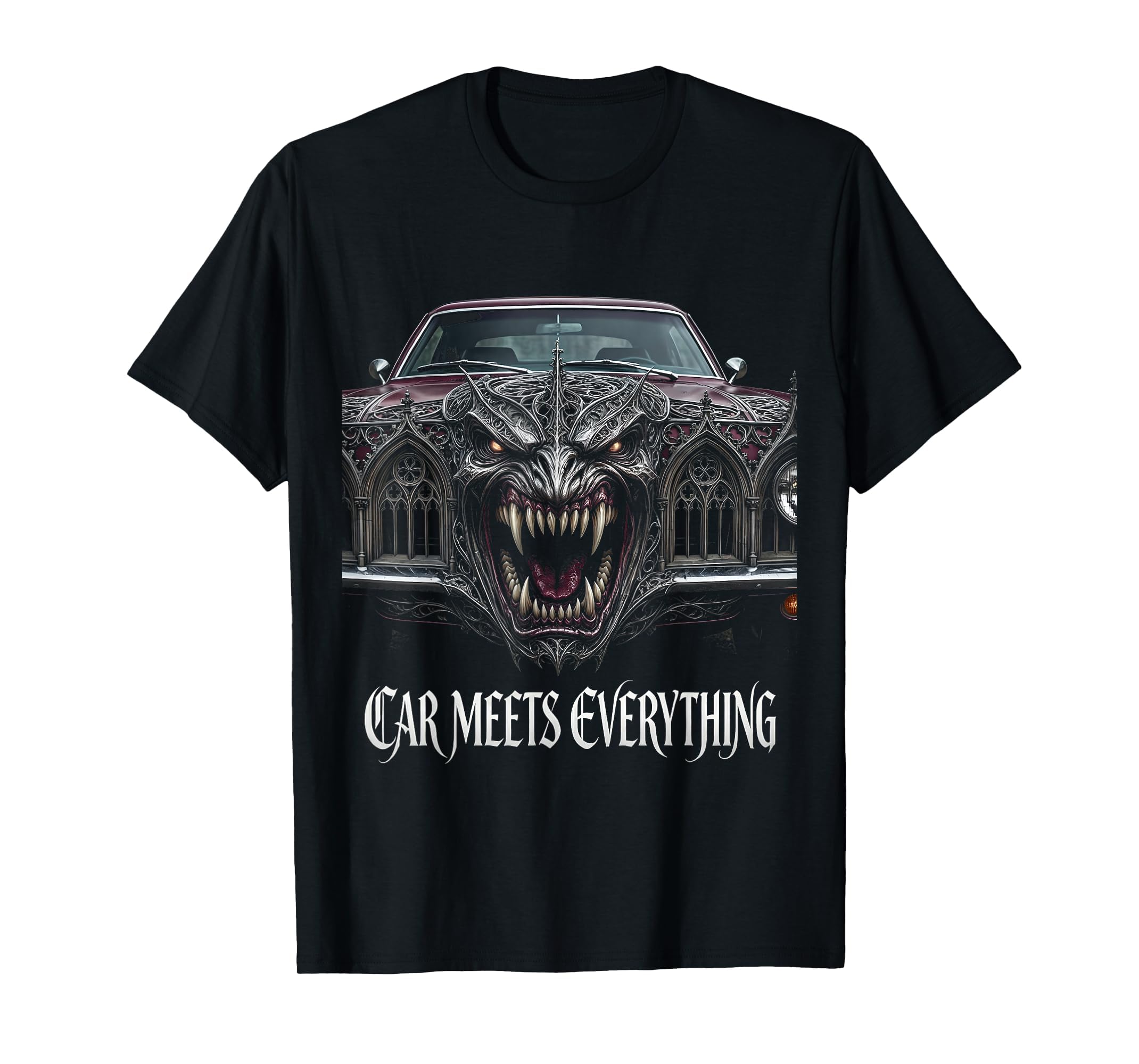 Car Meets Everything Automotive T-Shirt - Fun Novelty Design Men Women - T-Shirt, Sweatshirt, Hoodie