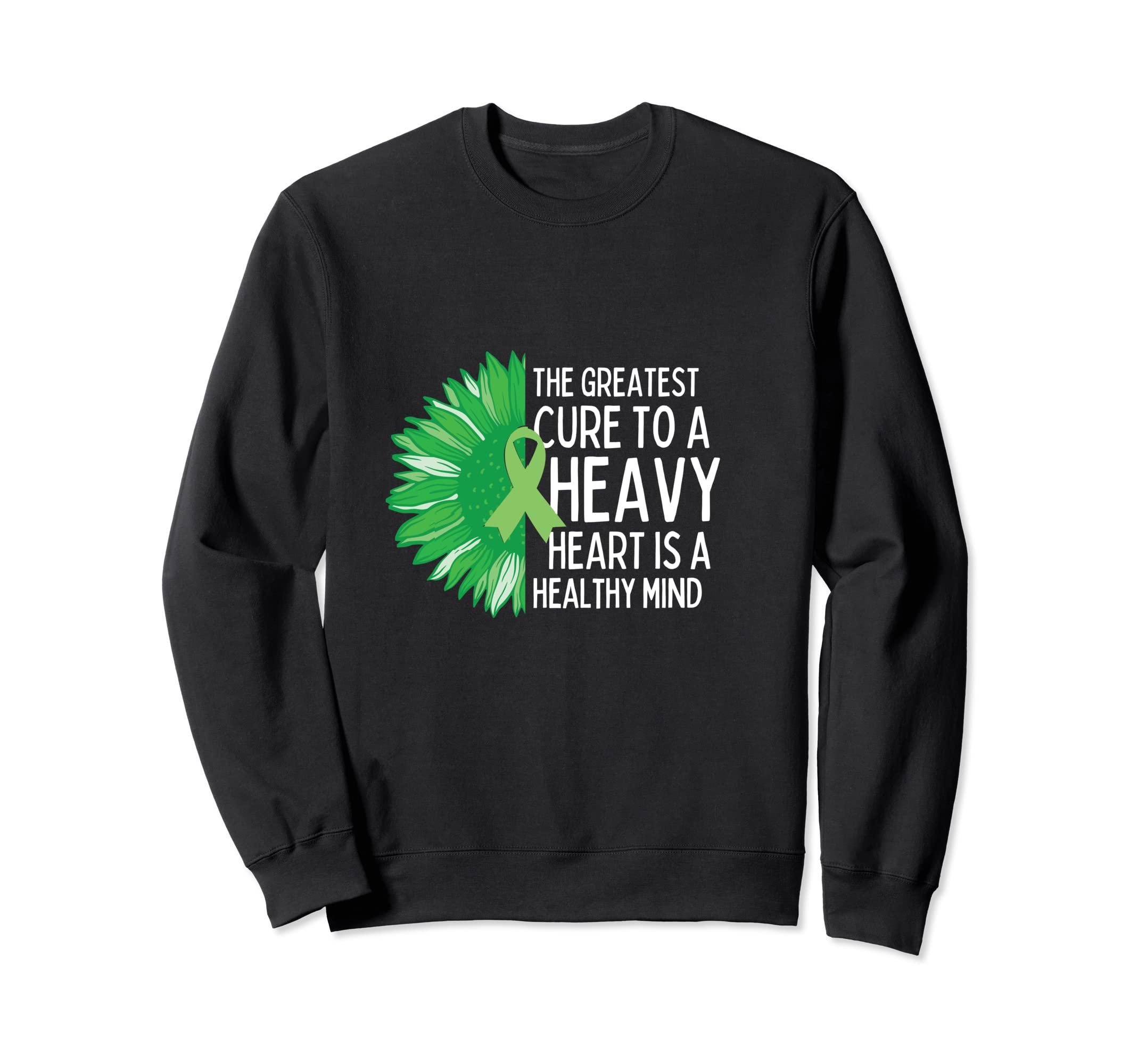 Healthy Mind Sunflower Mental Health Sweatshirt - Minimalist Print Unisex - T-Shirt, Sweatshirt, Hoodie