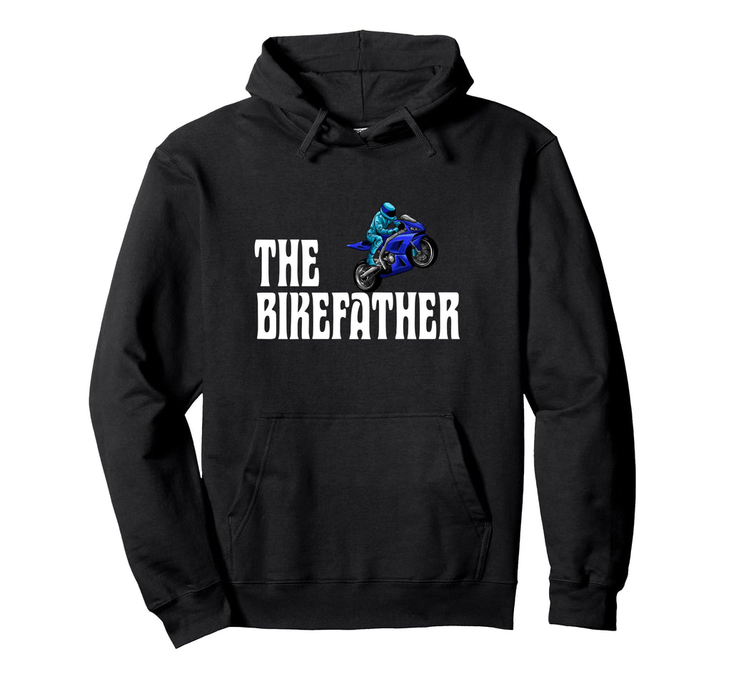 Biker Biker Dad Bikefather Funny Hoodie - Aesthetic Graphic for Adults - T-Shirt, Sweatshirt, Hoodie