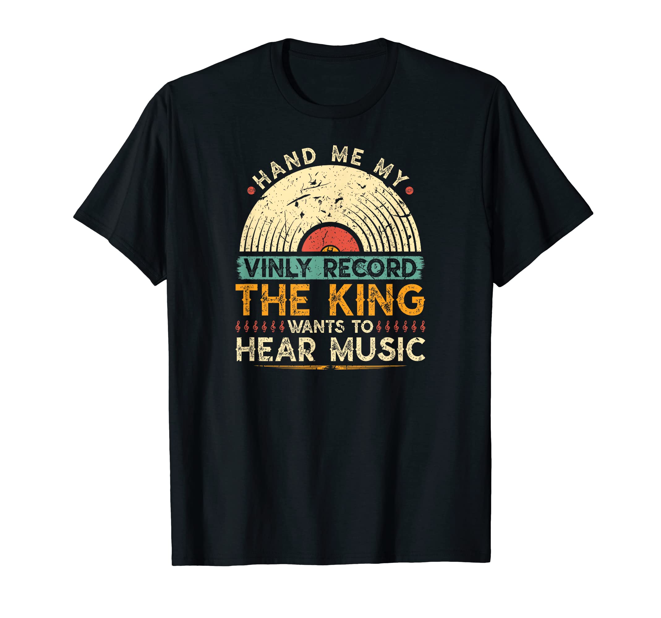 Mens Vinyl Record King T-Shirt - Aesthetic Graphic Unisex - T-Shirt, Sweatshirt, Hoodie