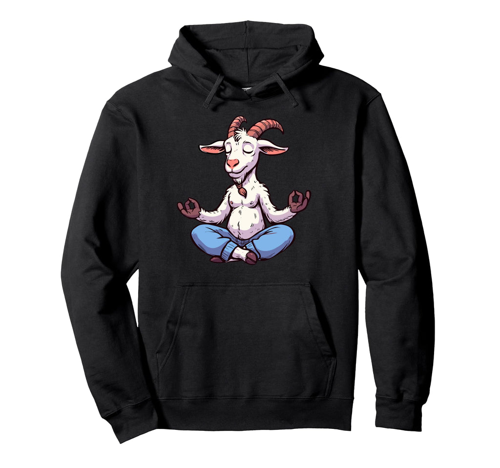 Meditation Goat Yoga Pose Hoodie - Casual Everyday Wear for Adults - T-Shirt, Sweatshirt, Hoodie
