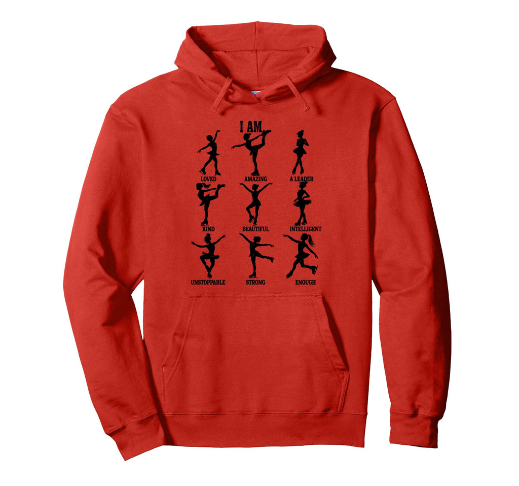 Figure Skating Ice Affirmation Self Care Hoodie - Trendy Graphic Men Women - T-Shirt, Sweatshirt, Hoodie