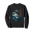 Vinyl Record Player Japanese Wave Sweatshirt - Aesthetic Graphic Unisex - T-Shirt, Sweatshirt, Hoodie