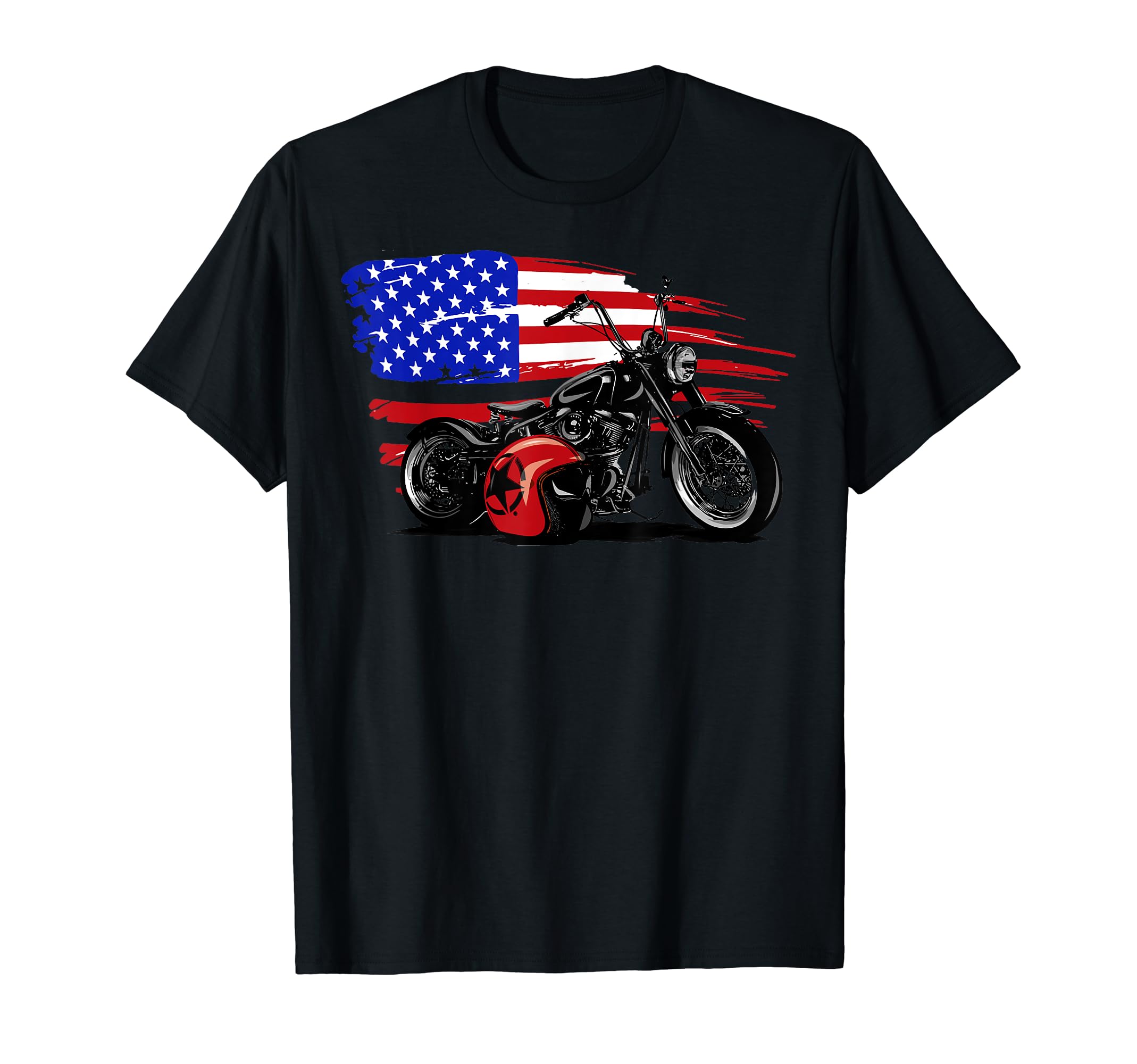 America Motorcycle Biker Gift Bikes T-Shirt - Trendy Graphic for Adults - T-Shirt, Sweatshirt, Hoodie