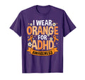 I Wear Orange Adhd Awareness Adhd T-Shirt - Trendy Graphic for Adults - T-Shirt, Sweatshirt, Hoodie