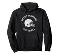 West Monroe Football Distressed Hoodie - Fun Novelty Design for Adults - T-Shirt, Sweatshirt, Hoodie