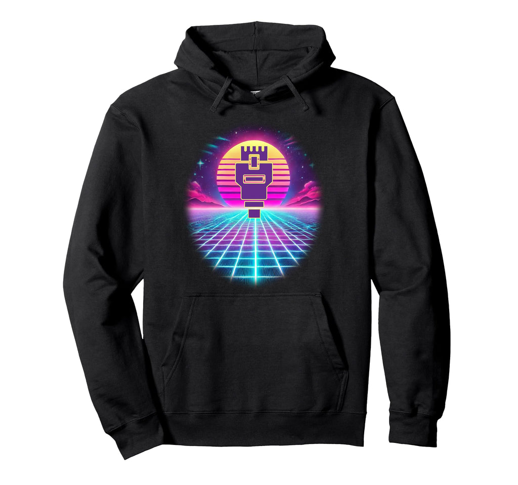 Synthwave Geek And Nerd Fusion Hoodie - Streetwear Style Unisex - T-Shirt, Sweatshirt, Hoodie