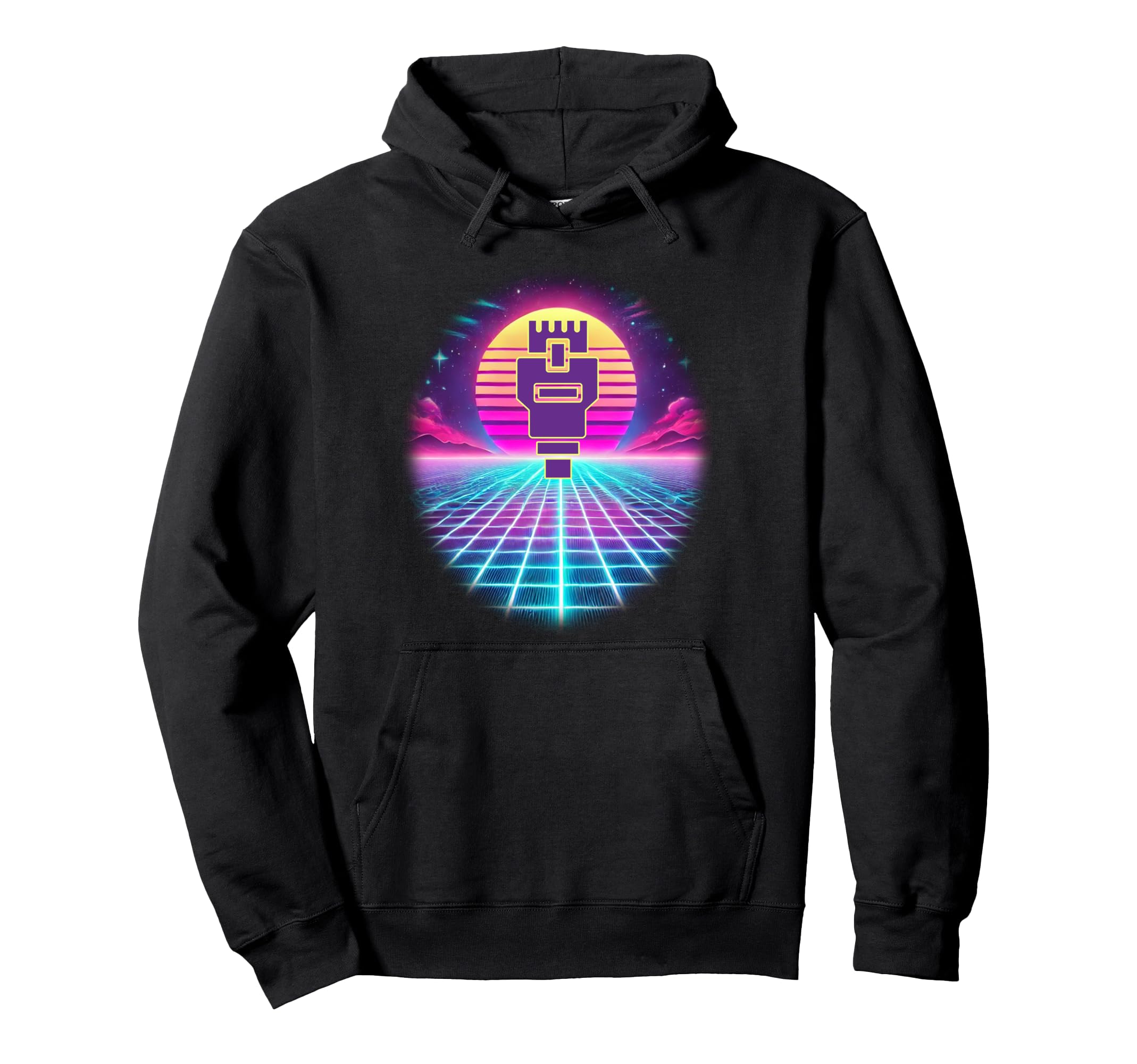 Synthwave Geek And Nerd Fusion Hoodie - Streetwear Style Unisex - T-Shirt, Sweatshirt, Hoodie