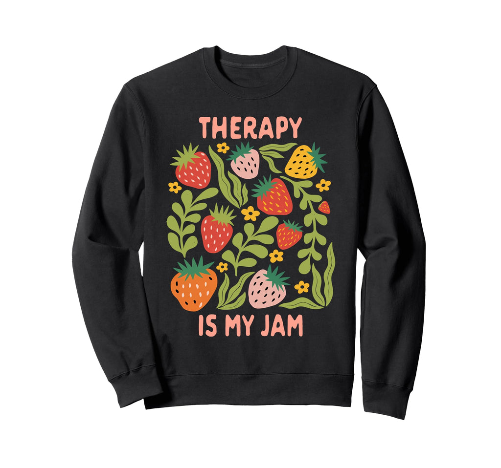 Mental Health Therapist Anxiety Sweatshirt - Minimalist Print Men Women - T-Shirt, Sweatshirt, Hoodie