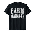 Farm Manager Country Western Worker T-Shirt - Trendy Graphic Unisex - T-Shirt, Sweatshirt, Hoodie
