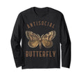 Funny Introvert Antisocial Butterfly T-Shirt - Fun Novelty Design Unisex - T-Shirt, Sweatshirt, Hoodie