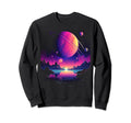 Vaporwave Solar System 80S Synthwave Sweatshirt - Trendy Graphic Unisex - T-Shirt, Sweatshirt, Hoodie
