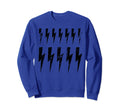 Lightning Bolts Distressed Pattern Sweatshirt - Custom Art Print Unisex - T-Shirt, Sweatshirt, Hoodie