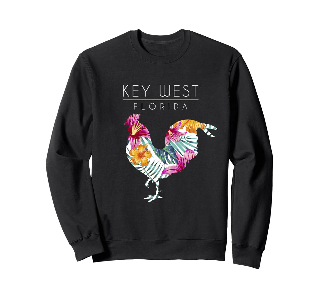Key West Florida Flower Hibiscus Sweatshirt - Trendy Graphic for Adults - T-Shirt, Sweatshirt, Hoodie