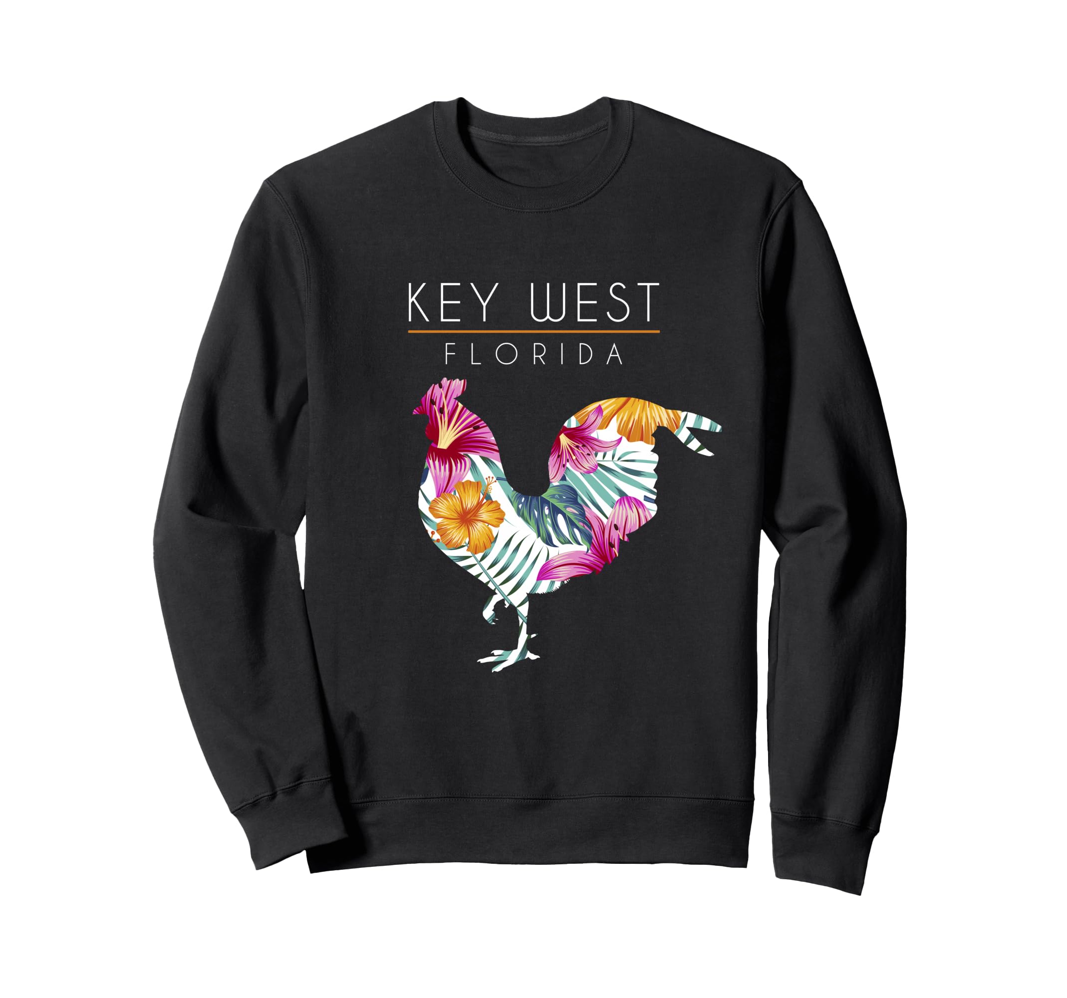 Key West Florida Flower Hibiscus Sweatshirt - Trendy Graphic for Adults - T-Shirt, Sweatshirt, Hoodie