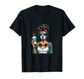 Diva Coffee Skull Make Up Pin Up T-Shirt - Streetwear Style for Adults - T-Shirt, Sweatshirt, Hoodie