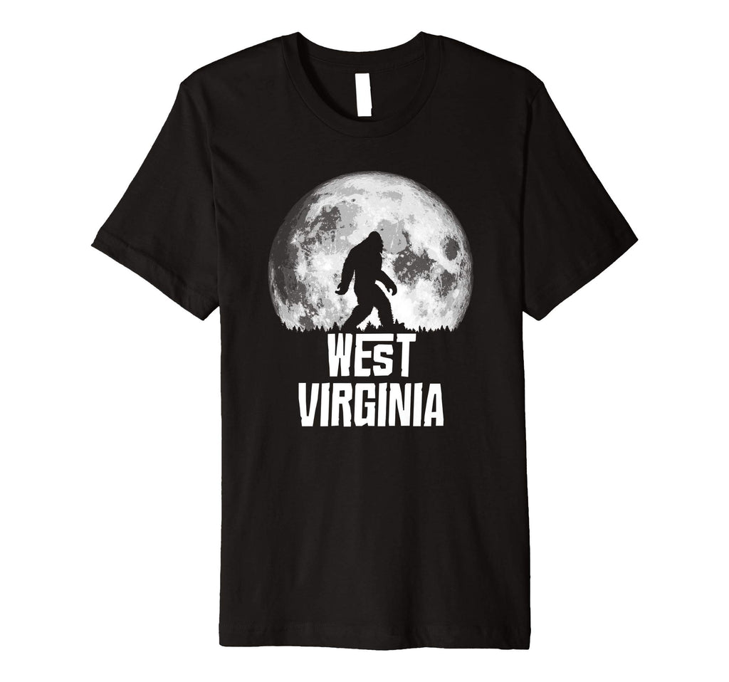 West Virginia Bigfoot Full Moon Squatch T-Shirt - Unique Graphic for Adults - T-Shirt, Sweatshirt, Hoodie