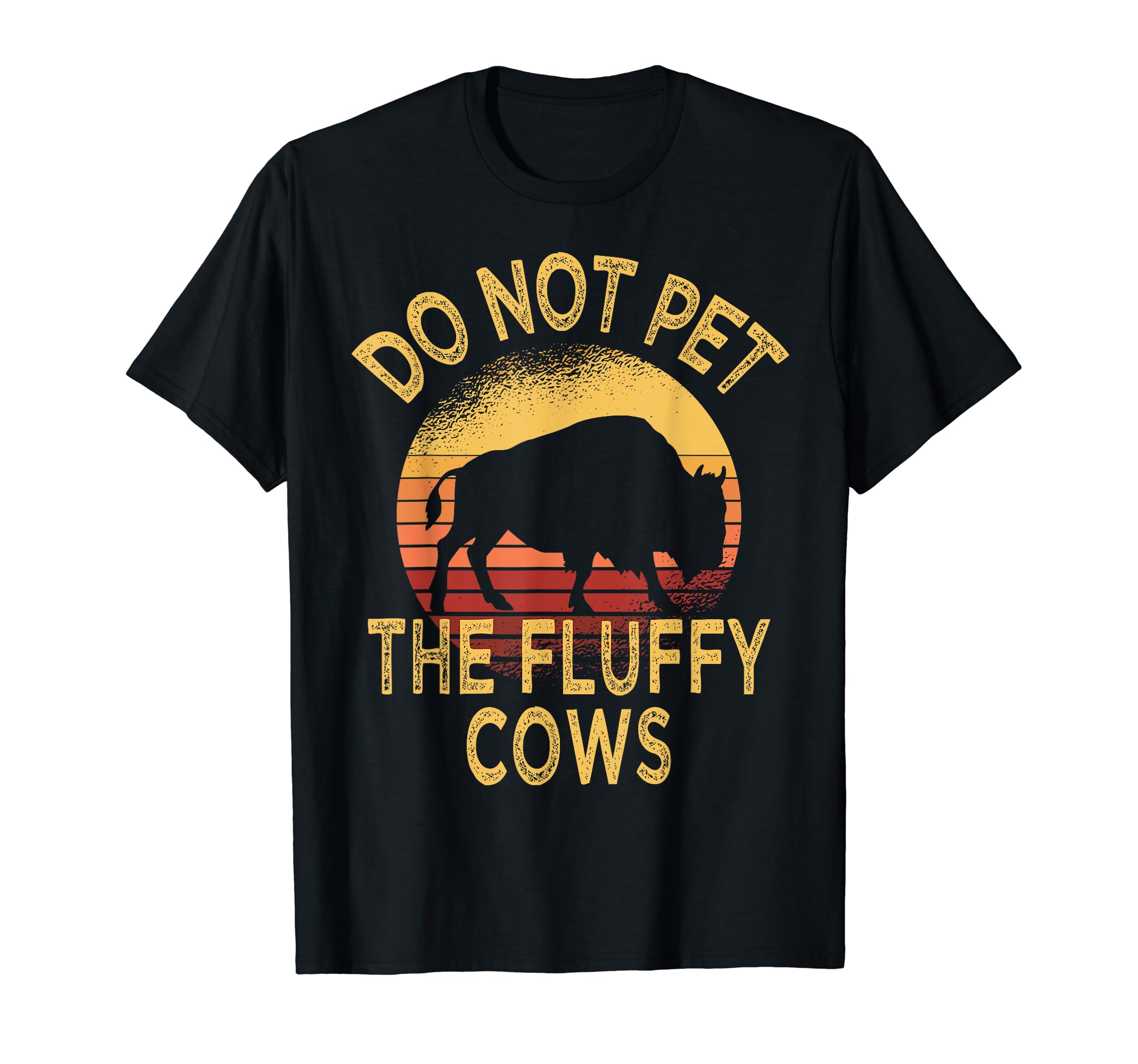 Funny Sunset Bison Desert Cactus T-Shirt - Casual Everyday Wear Men Women - T-Shirt, Sweatshirt, Hoodie