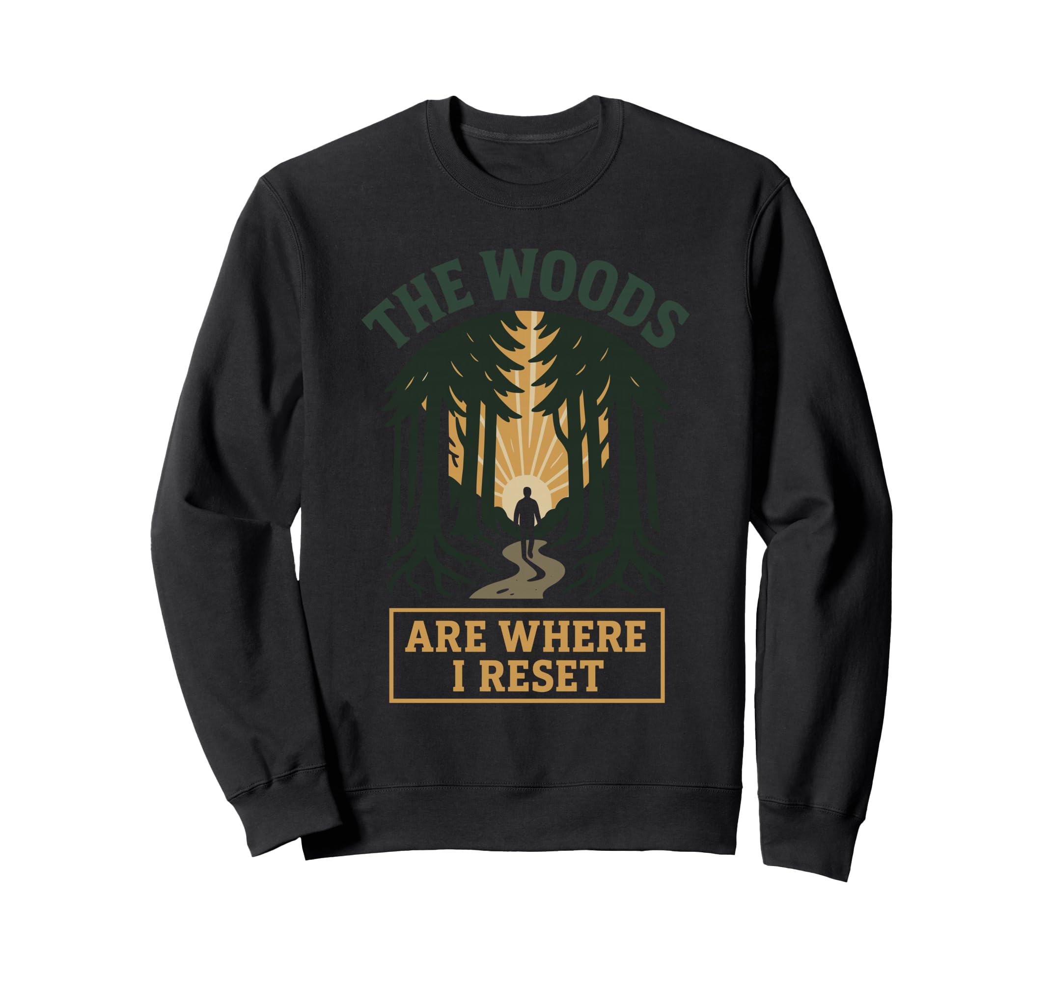 Forest Walk Overthinker Mental Sweatshirt - Casual Everyday Wear Unisex - T-Shirt, Sweatshirt, Hoodie