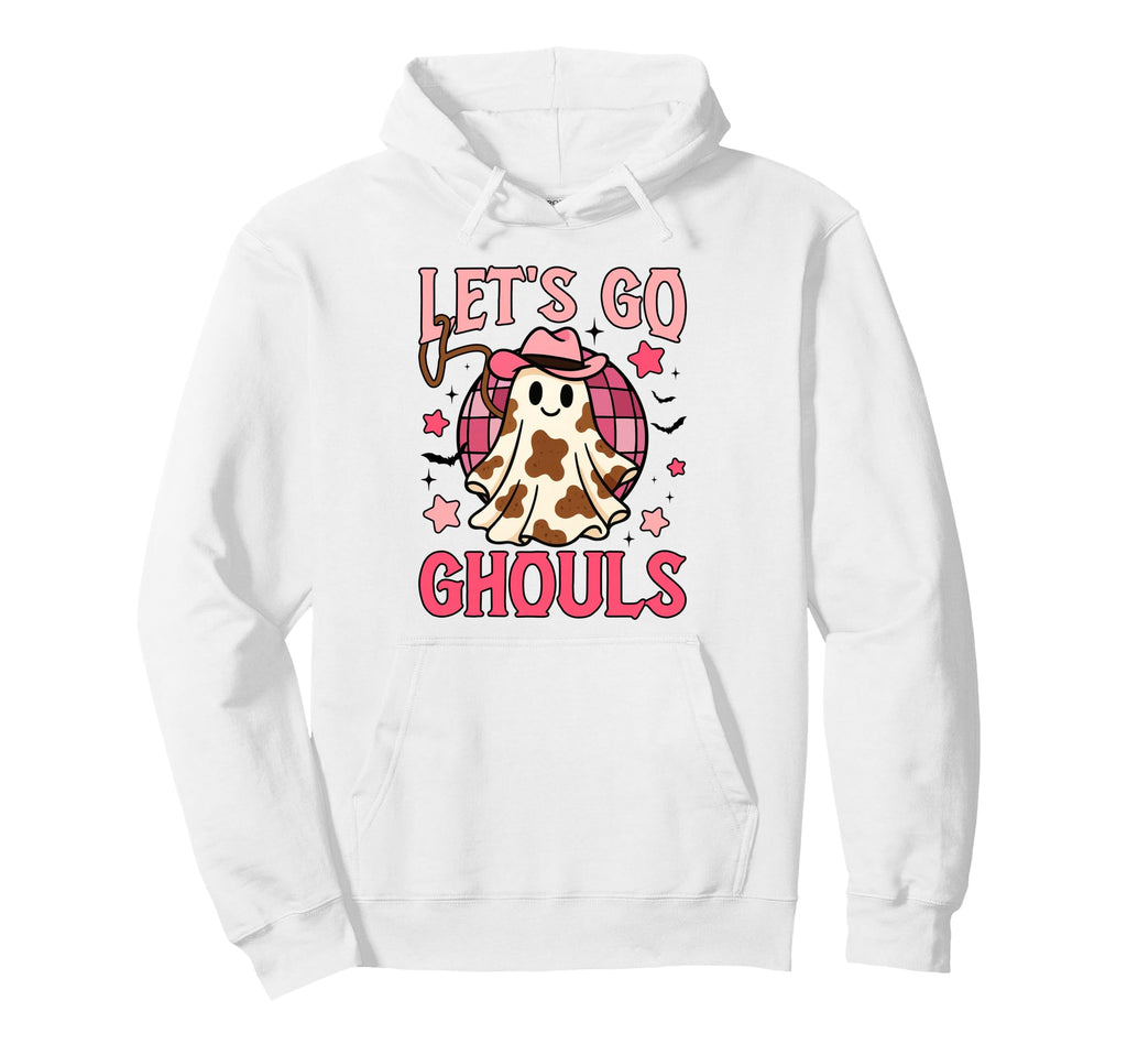 Funny Halloween Lets Go Ghouls Western Hoodie - Trendy Graphic Men Women - T-Shirt, Sweatshirt, Hoodie