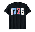 1776 Floral Patchwork Patriotic T-Shirt - Minimalist Print Men Women - T-Shirt, Sweatshirt, Hoodie