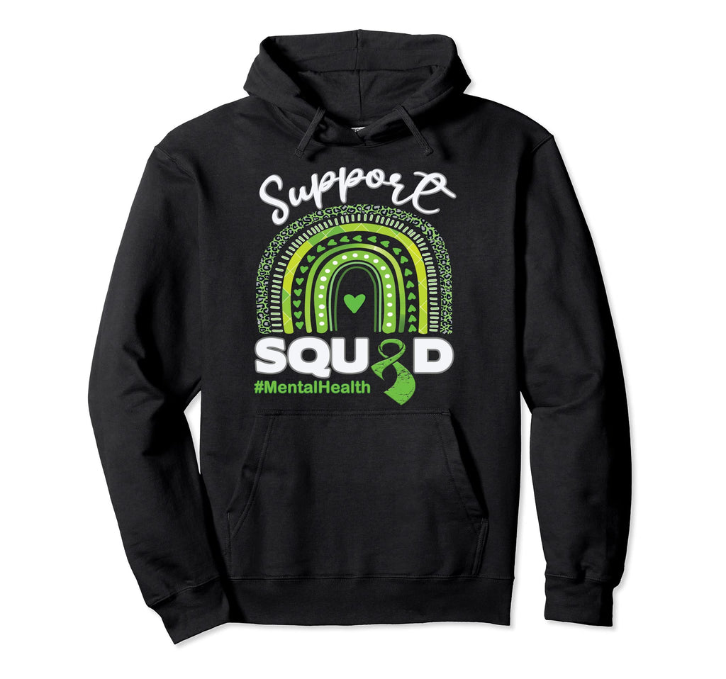 Support Squad Mental Health Awareness Hoodie - Minimalist Print Unisex - T-Shirt, Sweatshirt, Hoodie