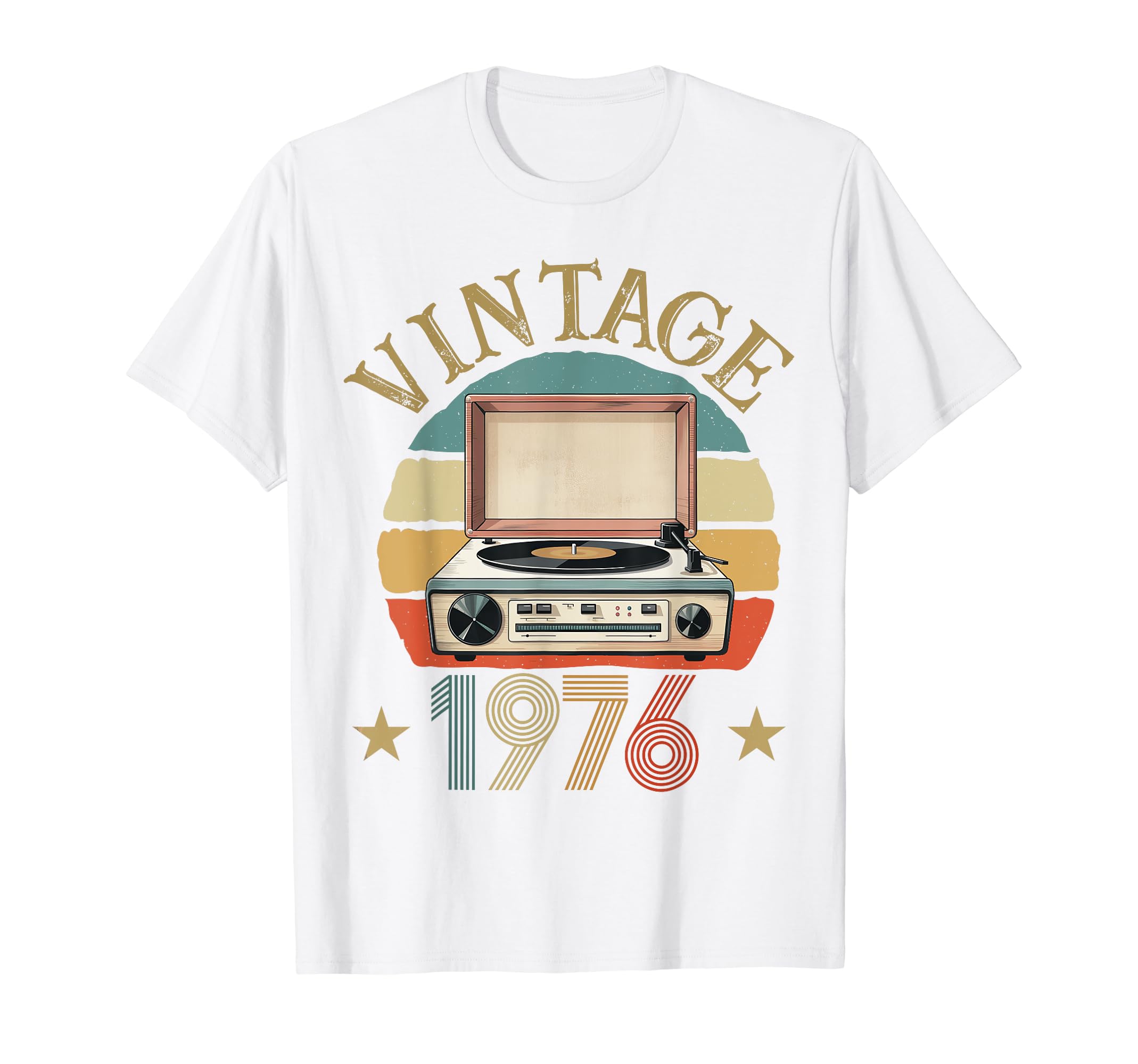 1976 Born 1976 Sunset Vinyl Record T-Shirt - Novelty Apparel for Adults - T-Shirt, Sweatshirt, Hoodie