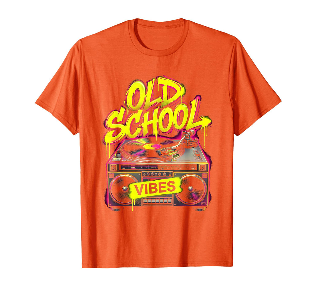 Old School Vibes Hip Hop T-Shirt - Custom Art Print Unisex - T-Shirt, Sweatshirt, Hoodie