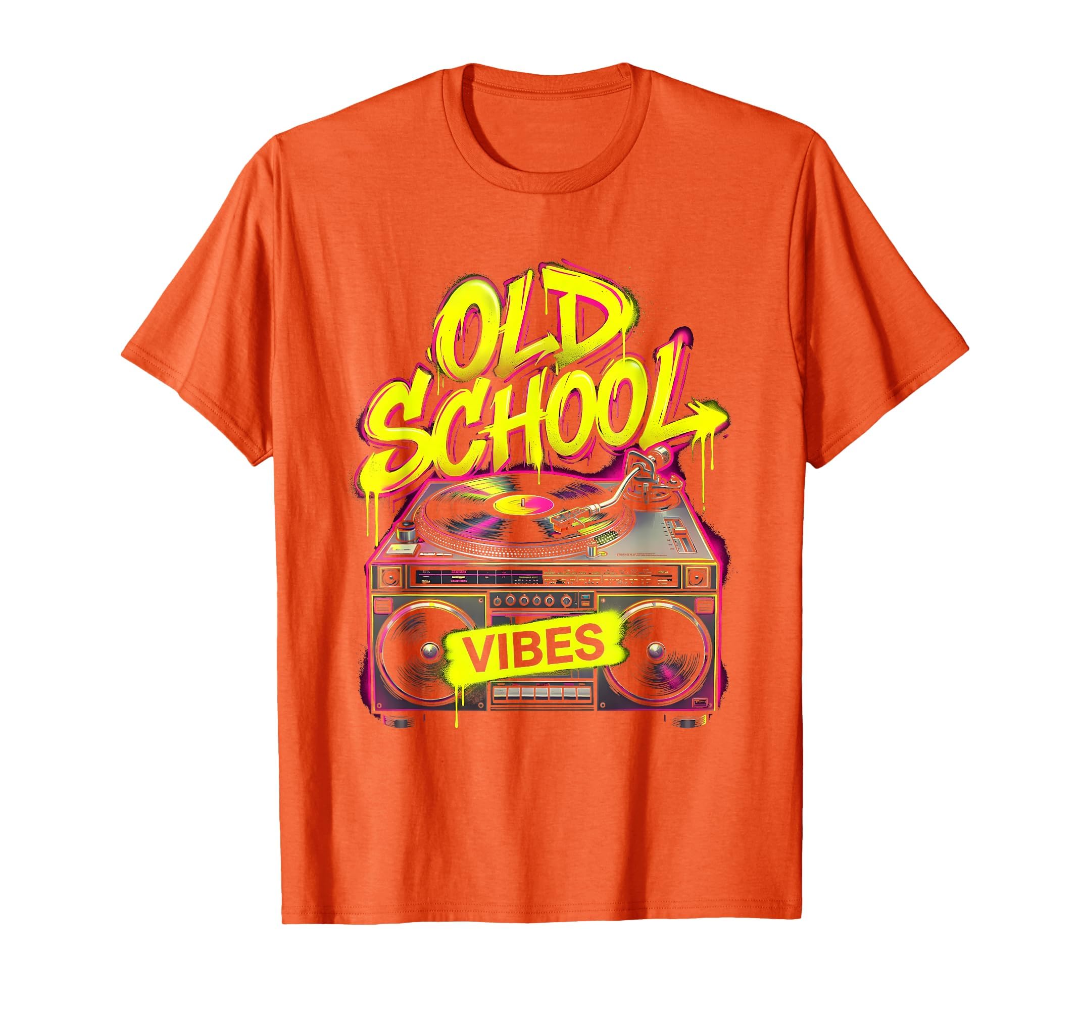 Old School Vibes Hip Hop T-Shirt - Custom Art Print Unisex - T-Shirt, Sweatshirt, Hoodie